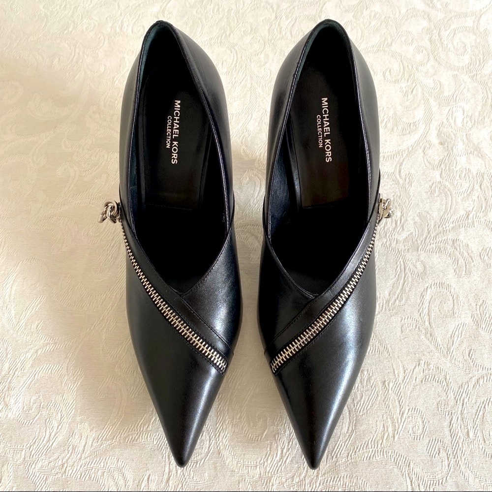 Michael Kors collection zip pointed toe pumps